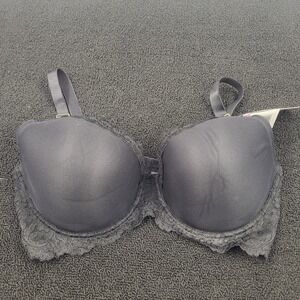 Smart & Sexy 85046 Signature Lace Push Up Bra Sz 42DD Black Back Close NWT